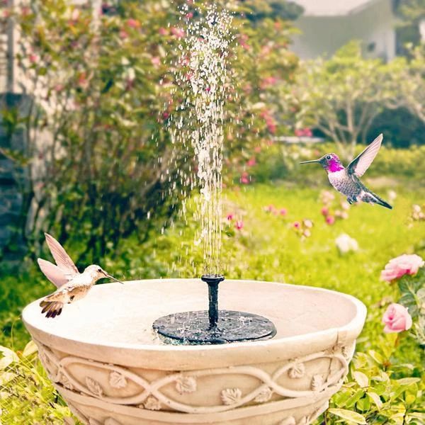 2x Solar-Powered Water Fountain