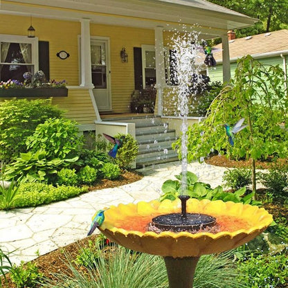 2x Solar-Powered Water Fountain