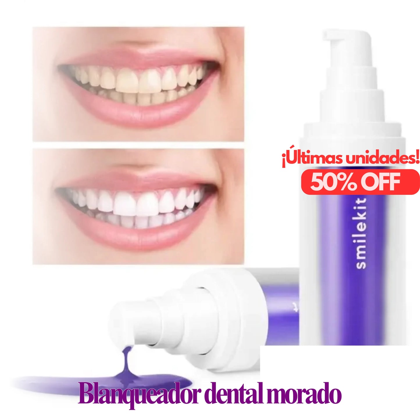 COMPRE 2 Y RECIBA 3 | SmileX™ - Blanqueador Dental Morado